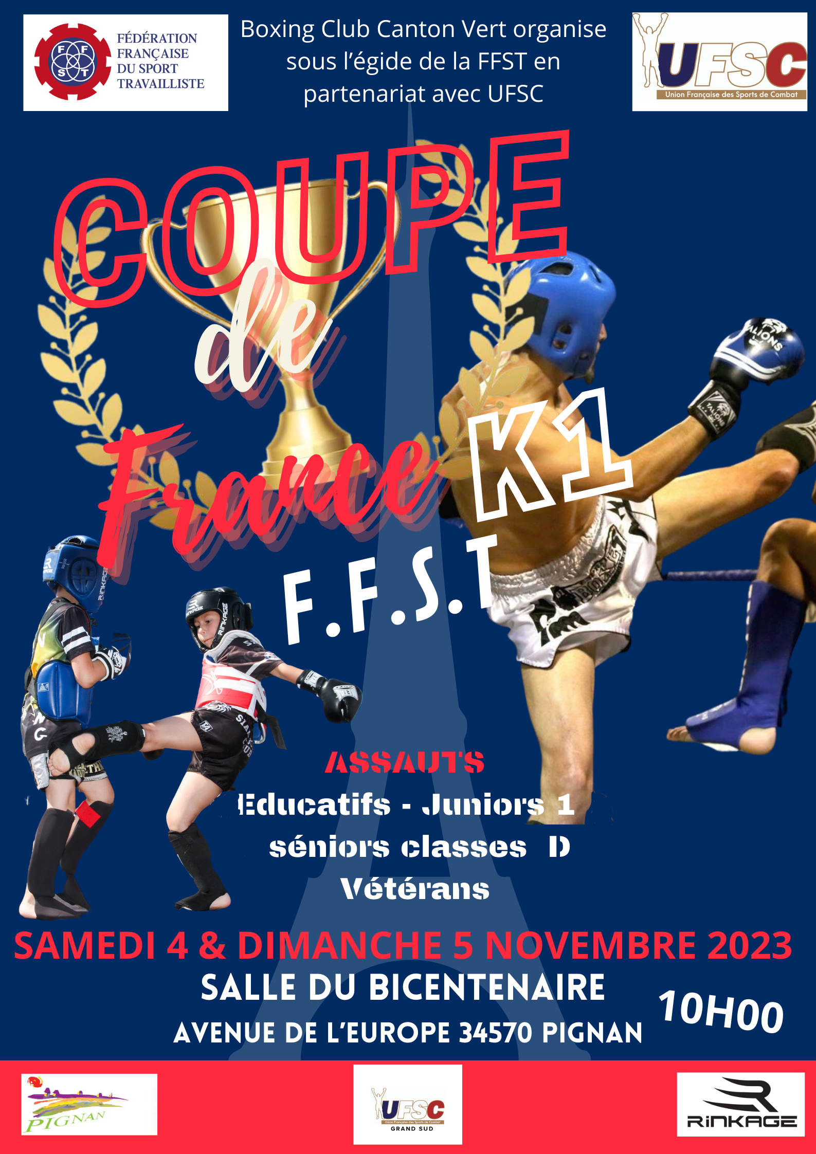 Coupe de France FFST K1- 04 Novembre 2023 – PIGNAN (34)